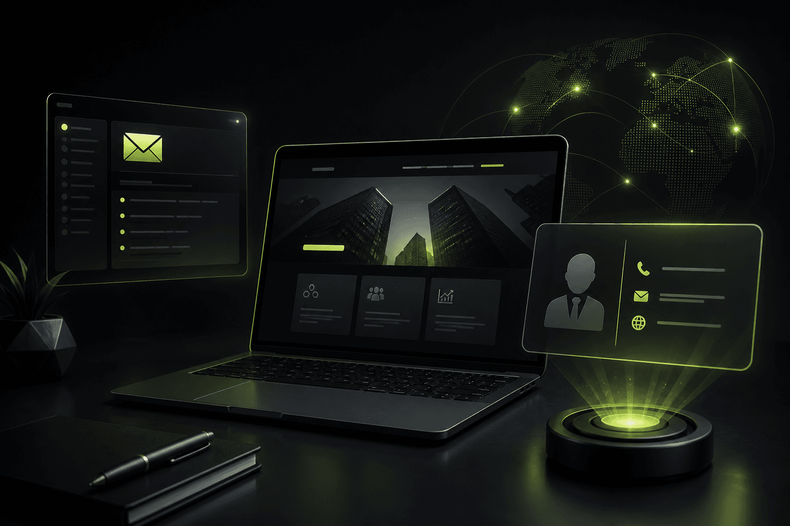 Digital Presence — Ease Tasks service illustration